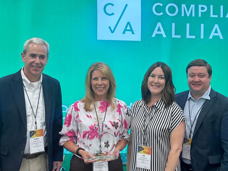 Buffy Dyess, Senior Vice President and Chief Compliance Officer, has been honored with the prestigious 2025 Bank Compliance Leader Award for the Texas Region