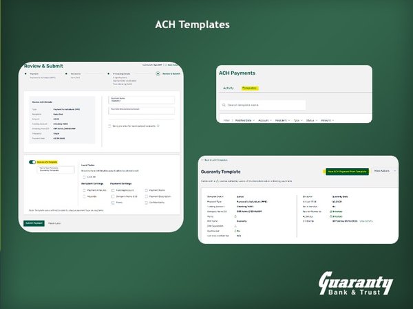 ACH Templates